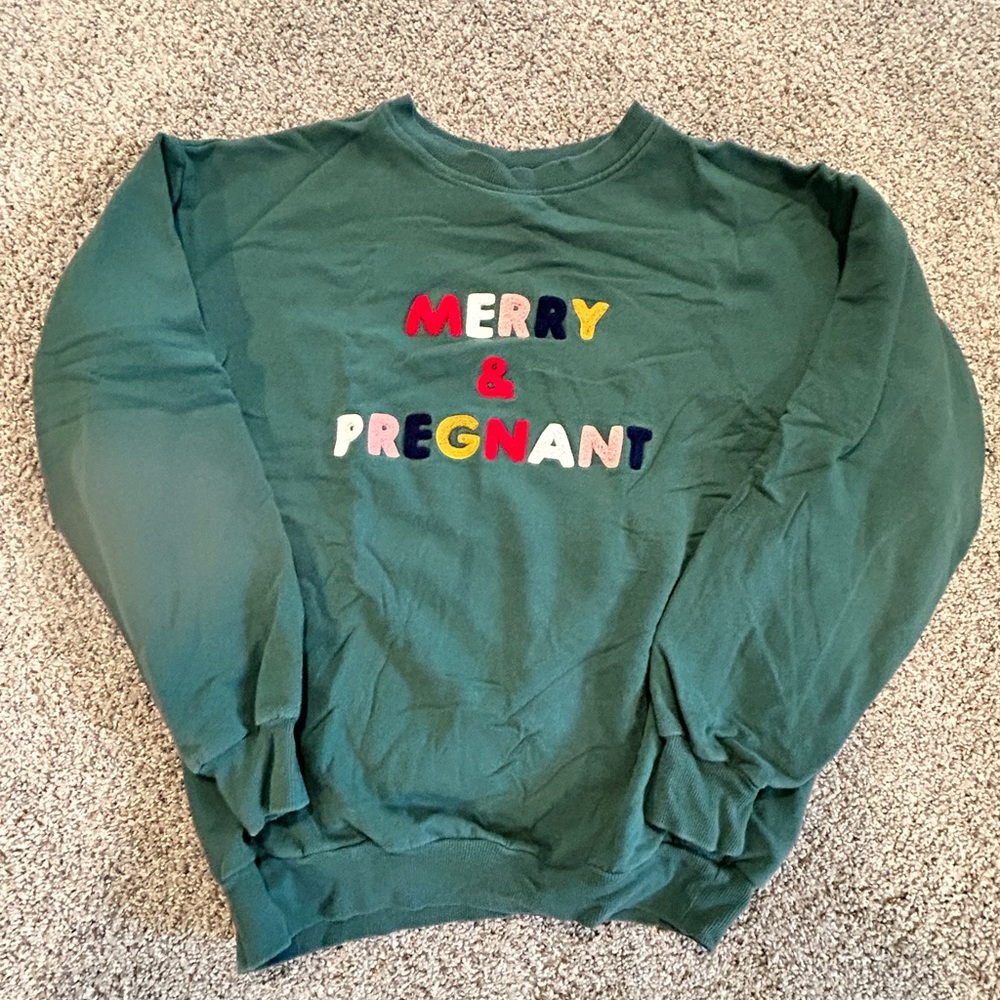 Maternity holiday sweatshirt